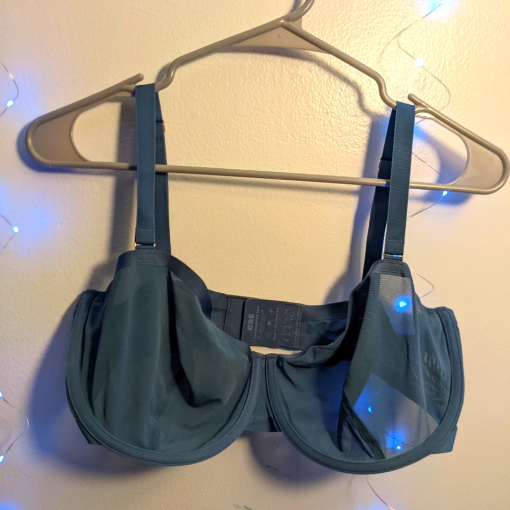 Gray blue bra mesh CUUP